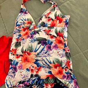 Tommy Bahama Floral Halter Swimsuit Top